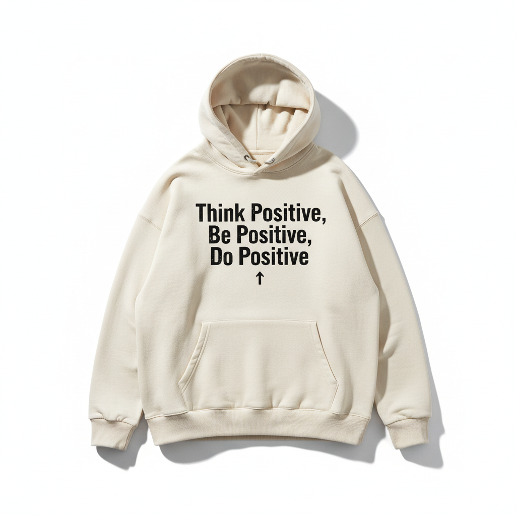 Think Positive, Be Positive, Do Positive Hoodie