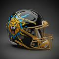 GoodVibeWear Think Positive NFL-Style Cartoon Helmet
