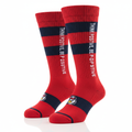 GoodVibeWear Think Positive MLB-Style Cartoon Baseball Socks