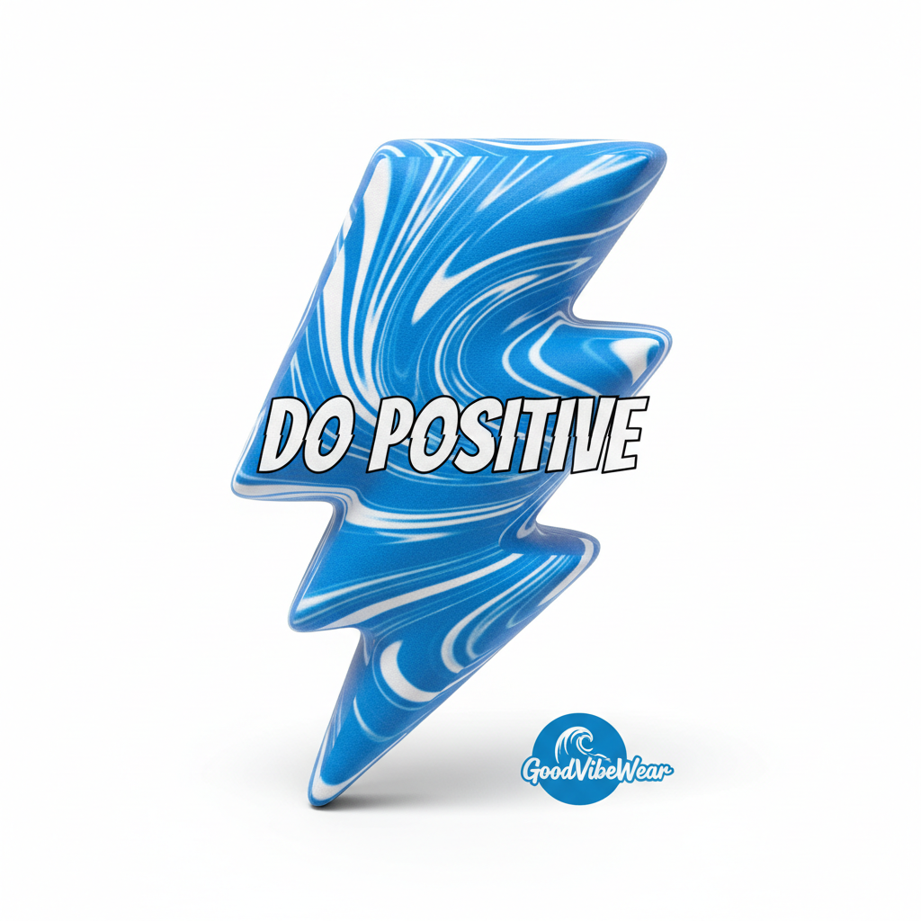 GoodVibeWear Do Positive Squishy Lightning Bolt