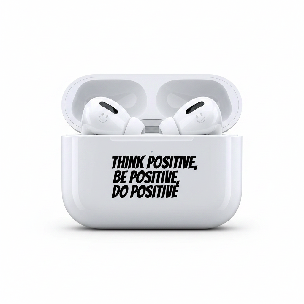 GoodVibeWear Teens Think Positive AirPods