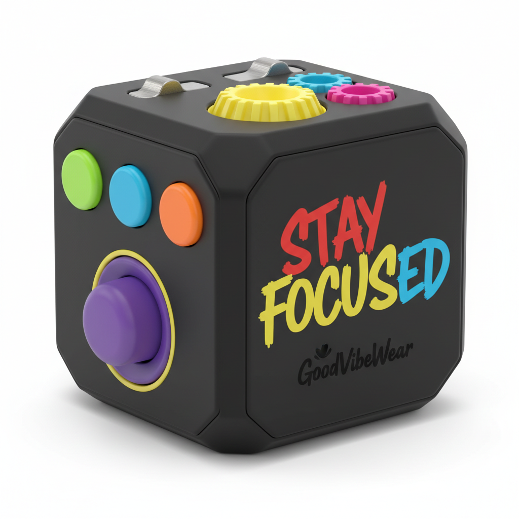GoodVibeWear Stay Focused Fidget Cube