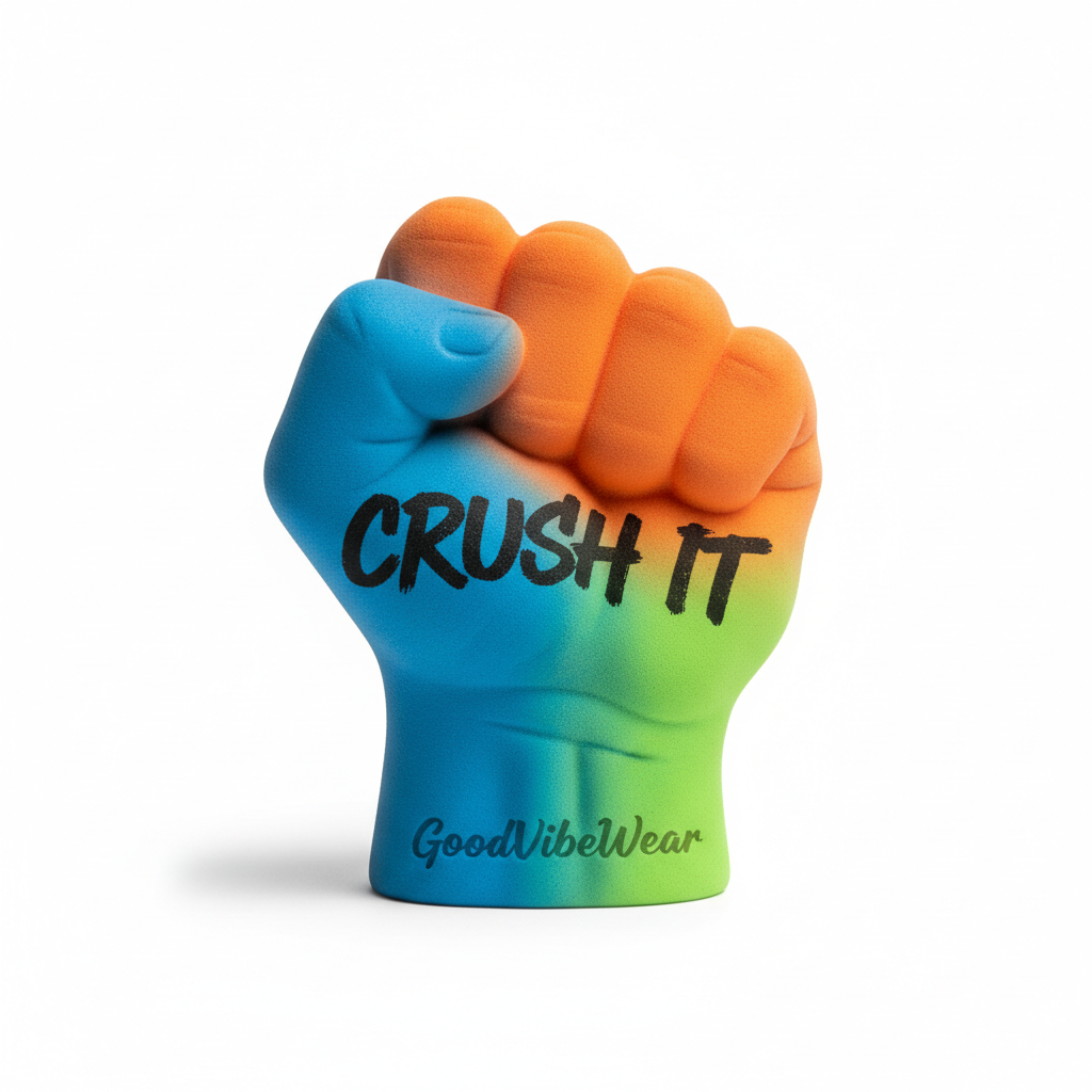 GoodVibeWear Crush It Foam Stress Squeezer