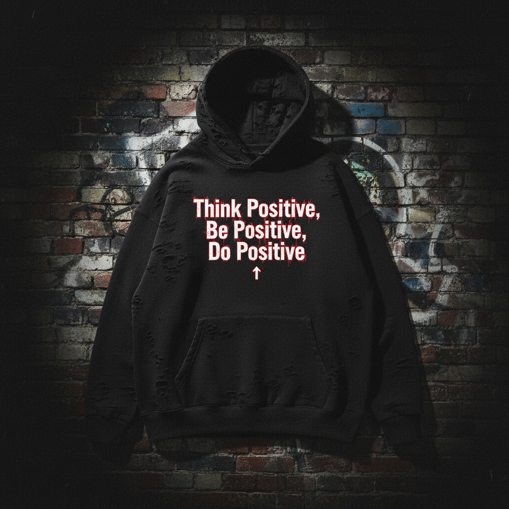 Think Positive, Be Positive, Do Positive Hoodie