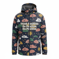 Cartoon Waterproof Hoodie – Adults (Think Positive)