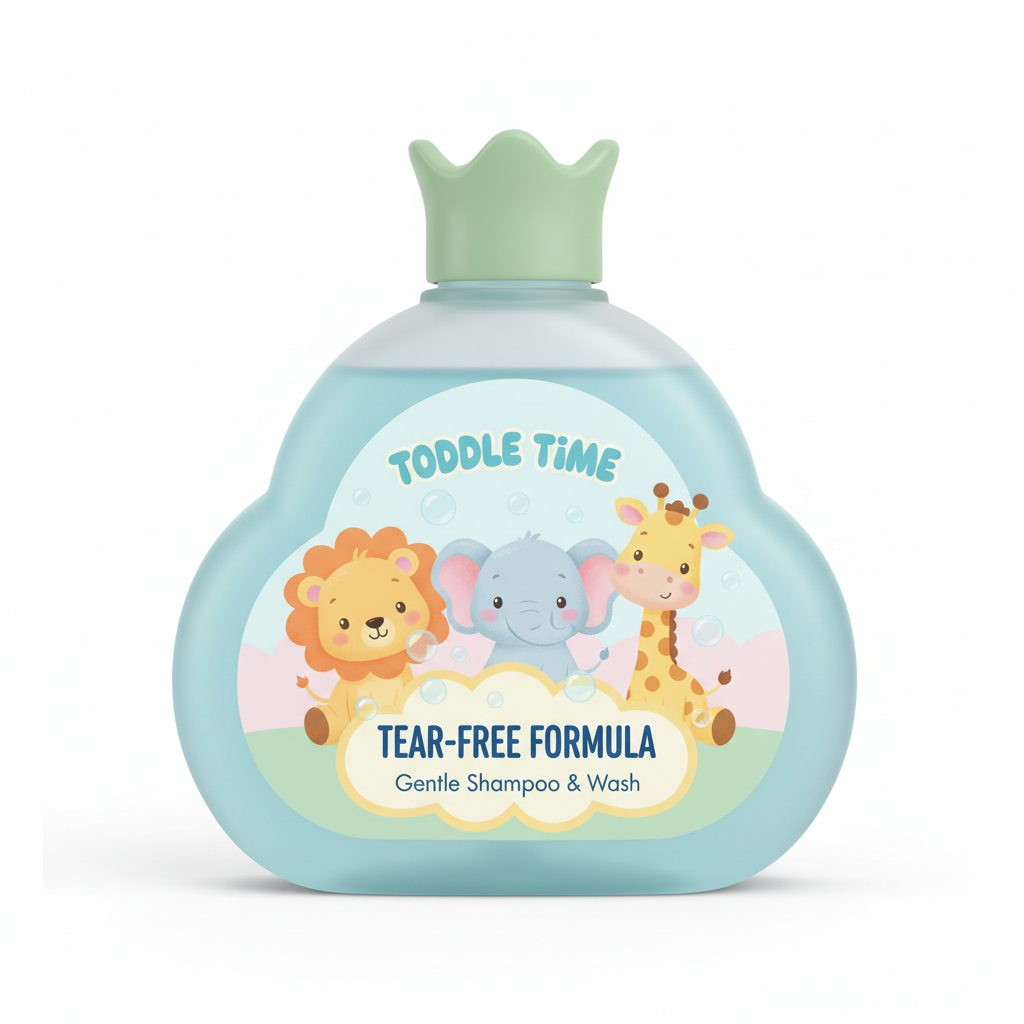 Cartoon Fun Shampoo Set – Toddlers