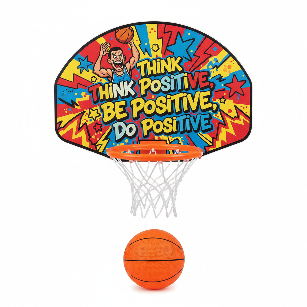 Think Positive Mini Basketball Hoop Set